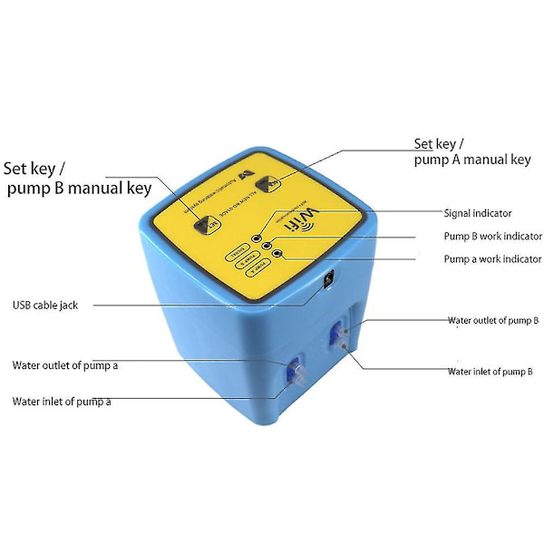 Garden Smart automaattinen kastelulaite Double Pump Wifi Mobiilisovelluksen kaukosäädinkasvit tippakastelulla
