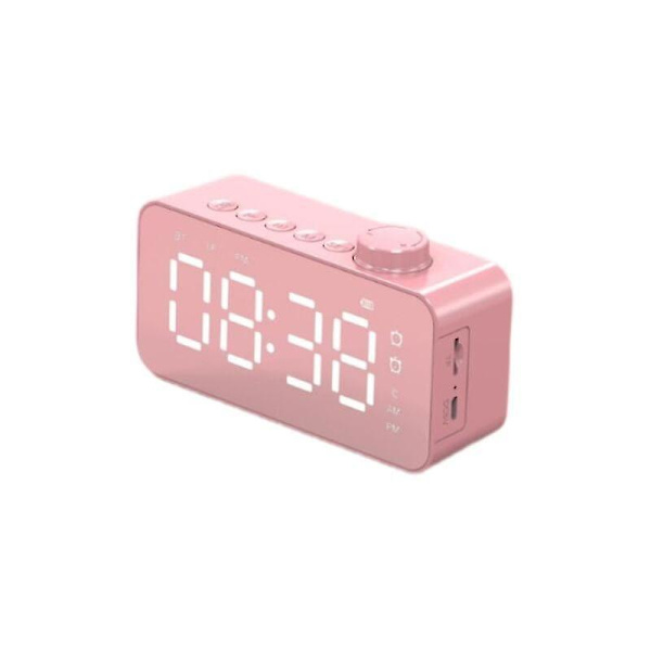 Creative card högtalare klocka display bluetooth högtalare radio klocka högtalare spegel väckarklocka med knapp