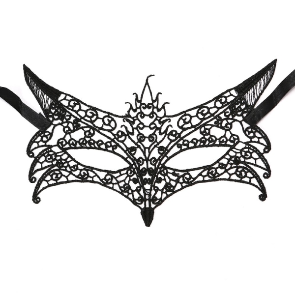 Party Eye Mask, Black Lace Eye Mask-Flaming Fox