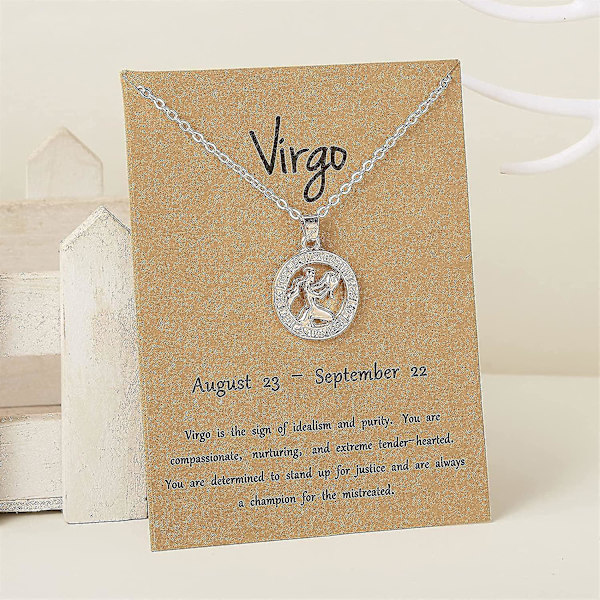 Zodiak Halsband 12 Stjärntecken Hänge 3d Halsband Vänskapssmycken Present Till Flickor Kvinnor (Lejon)
