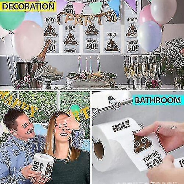 Hauskat wc-paperirullat syntymäpäiväkoristeet Syntymäpäivälahjat naisille Miesten lahja (30. syntymäpäivä)