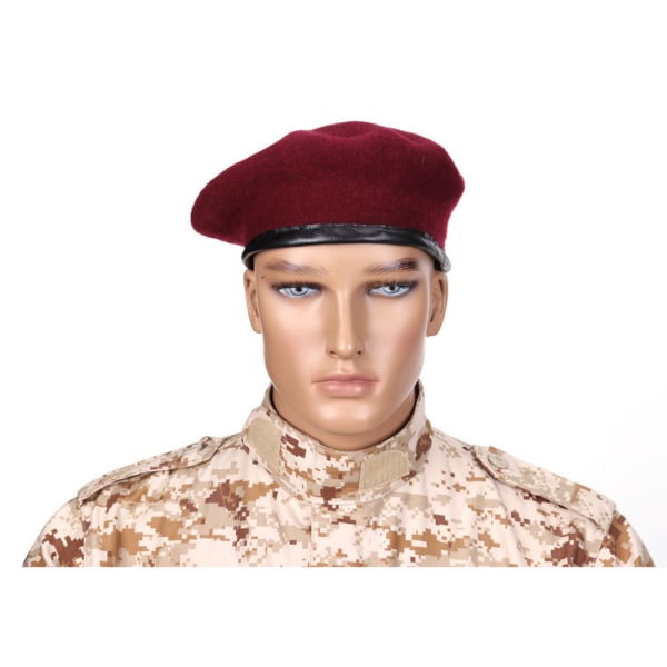 Unisex Military Army Hat Mænd Fransk stil Uniform Casual Stree Baret Cap（5）