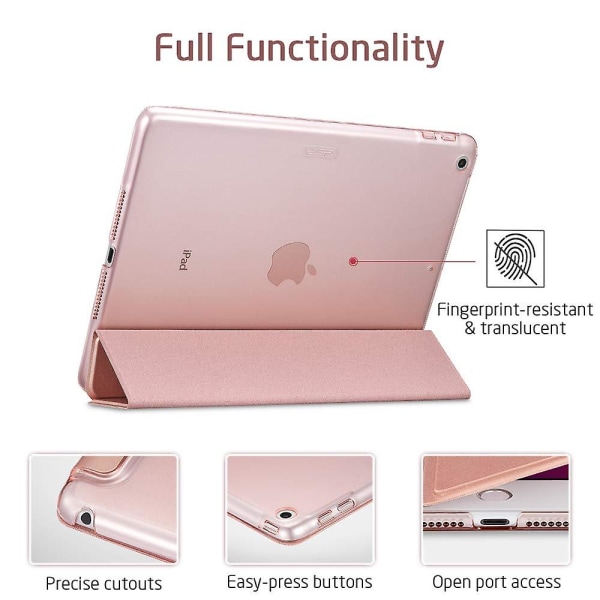 Etui kompatibelt med iPad 10.2 etui iPad 7. generation - Ultratyndt smart etui-Rosegold