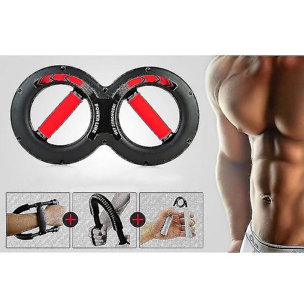 20 kg:n raskaat kahvat Hand Gripper Gym Power Fitness Ranne 8 Muotoinen Lihas Kyynärvarren harjoituslaitteet