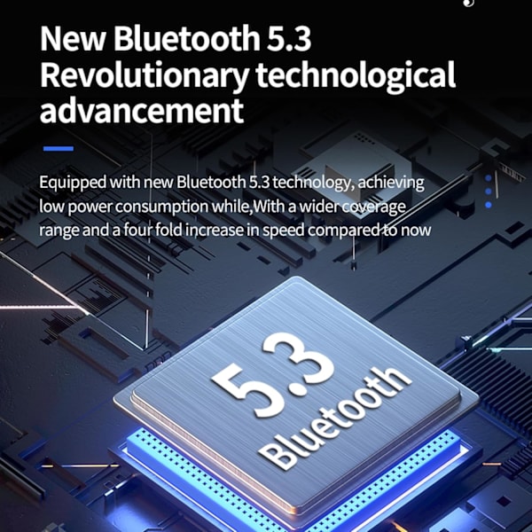 Uusi ulosvedettävä lokero, LED-näyttö, läpinäkyvä kotelo, korvan sisäiset Bluetooth 5.3 TWS -urheilukuulokkeet