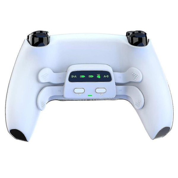 Bluetooth Gamepad för PS5 Combo Programmerbar bakåtknapp Tillbehörskontroll Svart（Vit）