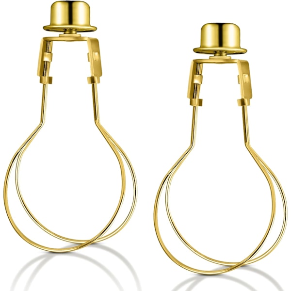 Lampskärm Glödlampa Klämma Adapter, 2 Pack Clip-on Lamphållare Adapter för att Hålla Lampskärm på Plats