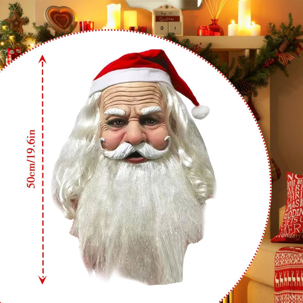 Jultomtemask - Karnevalsmask för Jultomten