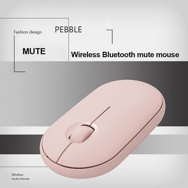 Komfortabel håndfølelse Pebble Mute Mouse M350 Bluetooth Dual Mode Trådløs Mus Fashion Light Lovely Multi-link Office Mouse（A505）