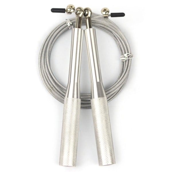 Professional Jump Rope Speed Ping Rope Adjustable For Fitness And Exercise-3（Silver）