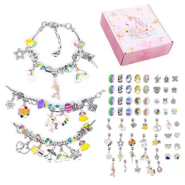 DIY Handmade Jewelry Kit for Kids: Girls' Bracelet Gift Set with Exquisite Gift Box