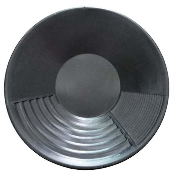 2 stk Plastic Gold Basin Minedrift Uddybning Prospektering for Sand Guld Mining Vask Guld Panorering Udstyr（Sort）