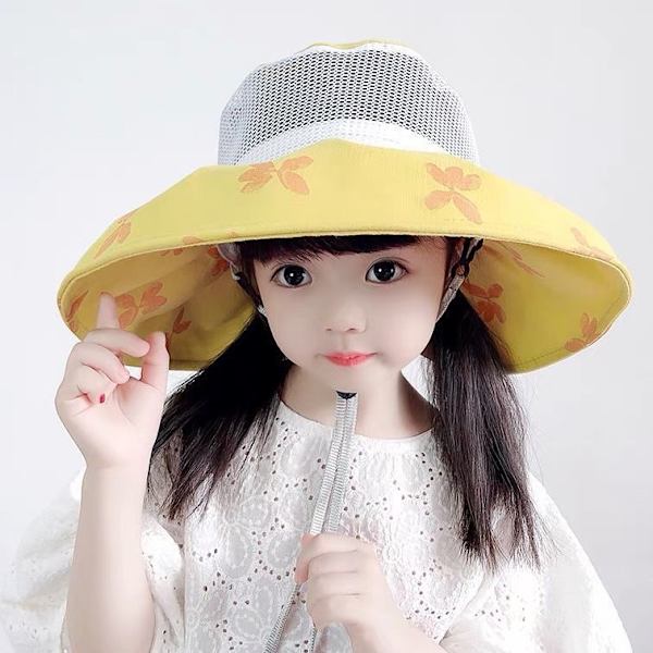 Baby Solhat Toddler Solbeskyttelse Dyr Cap Unisex Sommer Bucket Hat Med Hagebånd（2）