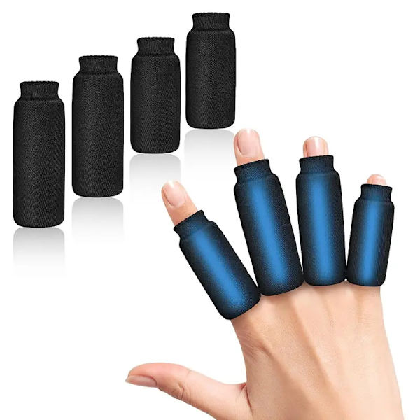 Finger Ice Sleeves, 4 Ice Packs för fingrar, tummar och tår, varm och kall terapi för artrit, tendinit, trigger finger och svullna fingrar