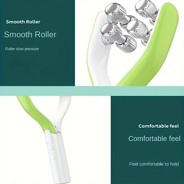 Rulle Ansigtsmassager, USB Elektrisk Ansigtsmassager, V Ansigtsrulle Skønhedsinstrument, Ansigtsmassager til Kvinder