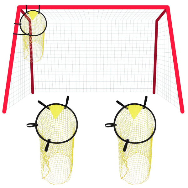 2 stk. Topp Bins Fotballmål Fotballmål Fotballmål Fotballmål Nett Fotballtrening Praksis（60.00X45.00X1.00CM，Som Vist）