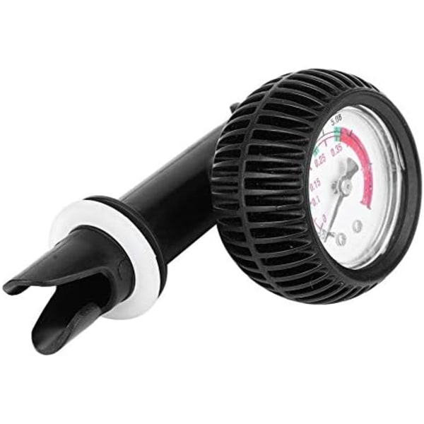 Luftpumpstryckmätare, 0-5 PSI lufttrycksmätare för uppblåsbar kajakbåt surfbrädepump säkerhetsbarometer