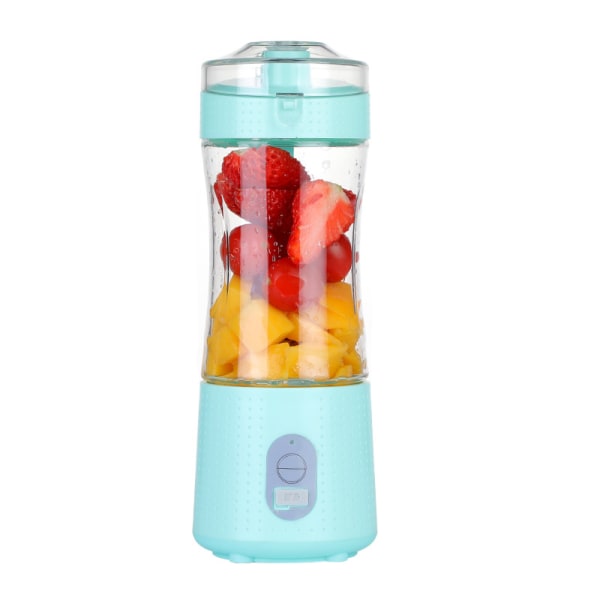 Kannettava blender, ladattava henkilökohtainen blender pirtelöille ja smoothieille, pieni blender (sininen)