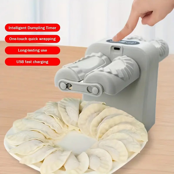 Dubbelsidig elektrisk automatisk dumplingsmaskin, dumplingsform, dumplingstillverkningsverktyg