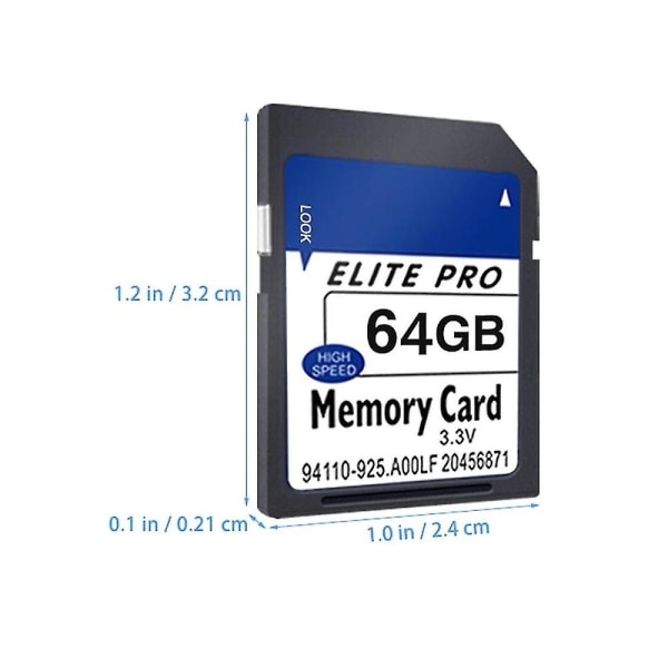 Sd-kort 64gb Minneskort Flash-minneskort Övervakningskamera Minneskort Inspelare Minneskort För