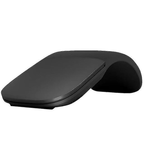Microsoft Arc Mouse Bluetooth hiiri PC-kannettaville tietokoneille Yhteensopiva Windows Mac Chrome OS (ohut kevyt kuljetettava kosketusnäyttö) - musta