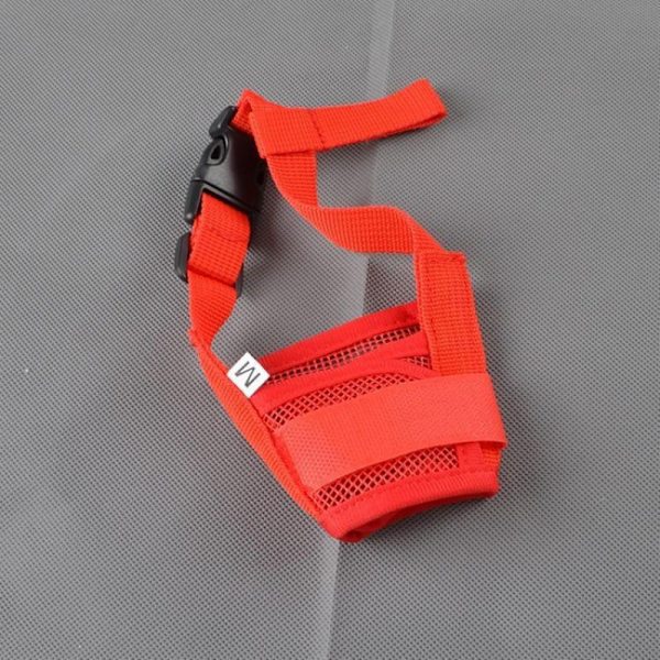 Koiran säädettävä mesh suu kuono - lopeta pureskelu ja haukkuminen - hoitotarvike (18-24 cm，2)