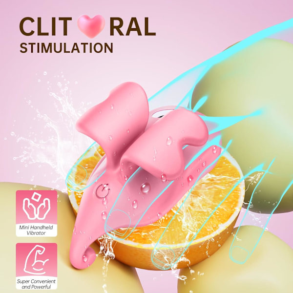 Mini Vibrator Voksen Sexlegetøj til Kvinder, 9 Vibrationer Finger Vibrator Kugle Klitorisstimulator Brystvorte Legetøj, Klitoris Vibrator Sexlegetøj