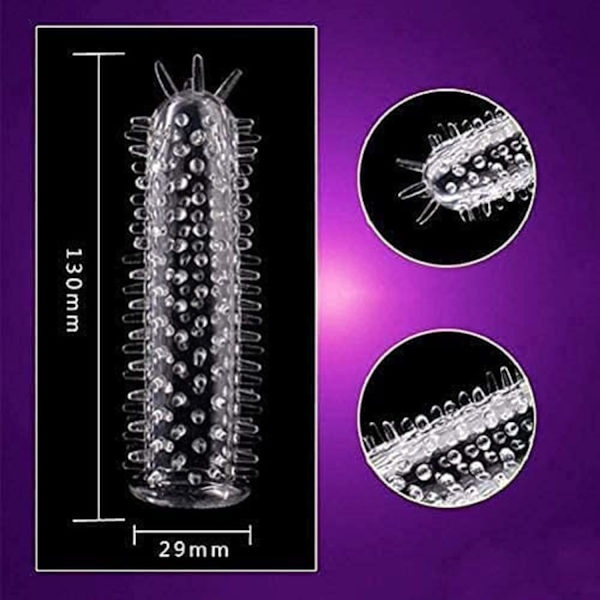 Wolf Spike Crystal Sleeve - Manlig Bärbar Vuxenleksak - Fem Stilar för Manlig Förstärkning för Sinnestimulering