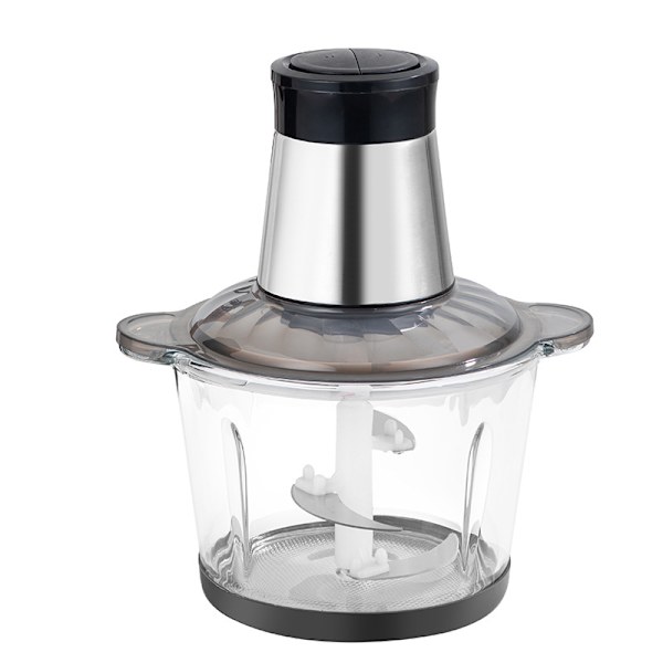 2L Multifunktionel Elektrisk Kødkværn, Grøntsagshakker og To-Hastigheds Food Processor til Hjemmebrug