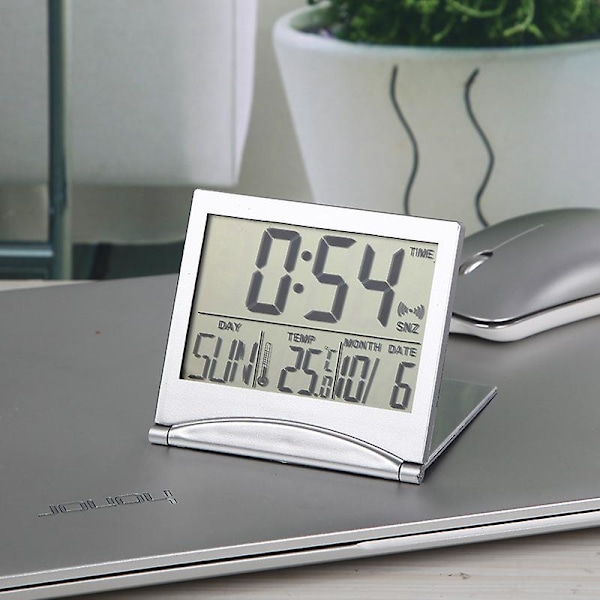 Digital resetimer LCD-klocka Kompakt LCD-bordsklocka