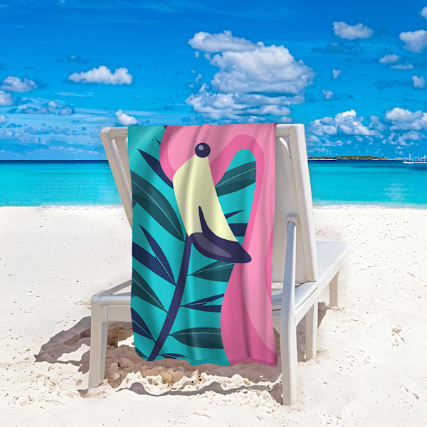 Mikrofiberlätt tunn strandhandduk Strandfilt Snabbtorkande handduk: Kompakt, sandfri, absorberande, sandtät