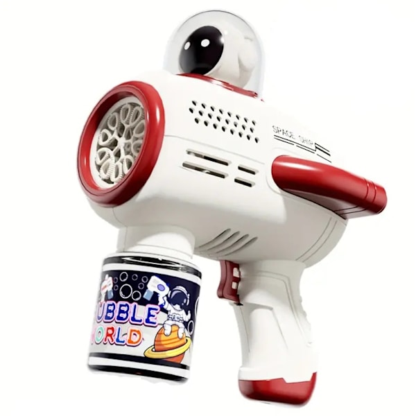 Raket bubbelpistol, elektrisk bubbelpistol leksak, astronaut bubbelmaskin, utomhusleksak