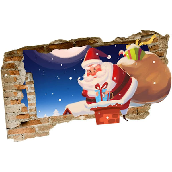 Juleveggklistremerker. 3D juledekorasjonsveggklistremerker