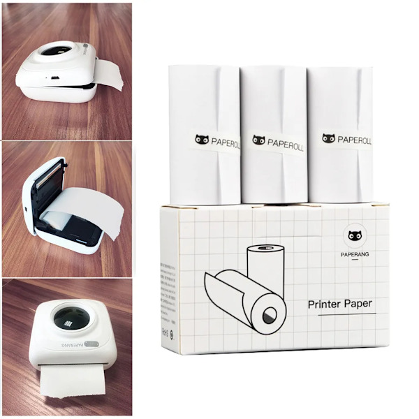 Rullar Självhäftande Termiskt Papper 57 x 30 mm Mini Skrivare Termiskt Papper Självhäftande Papper För Bild Foto Bärbar Skrivare