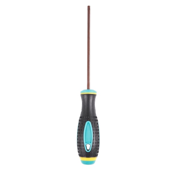 Halkfritt handtag 100 mm långt T15 Torx Point Magnetic Spets Skruvmejsel（Svart Koppar Tone(T15)）