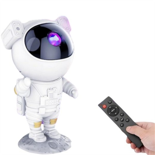 Bifurcation LED night light astronaut star projector 360° adjustable with remote control, starry sky projector