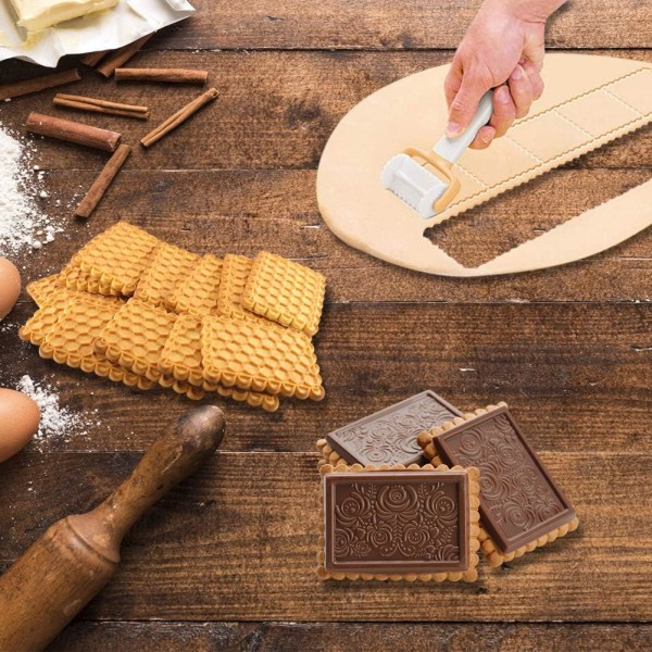 Kutter Cookie, Cookie Maker Form, Kake, DIY Rolling Cookie, Baking, Pastry Slices, Dekorverktøy