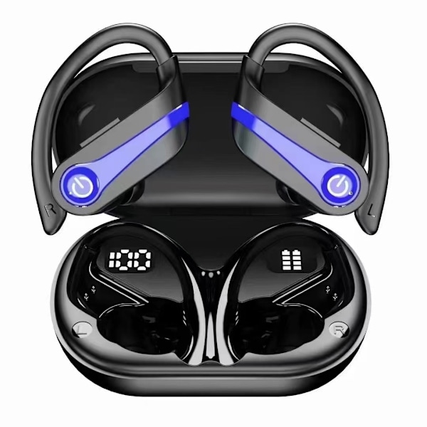 Wireless Earbuds 72H Headphones with Mic Over Ear Bluetooth 5.3 USB-C Fast Charge, Button Control, IPX7 Waterproof Earphones for iPhone Android