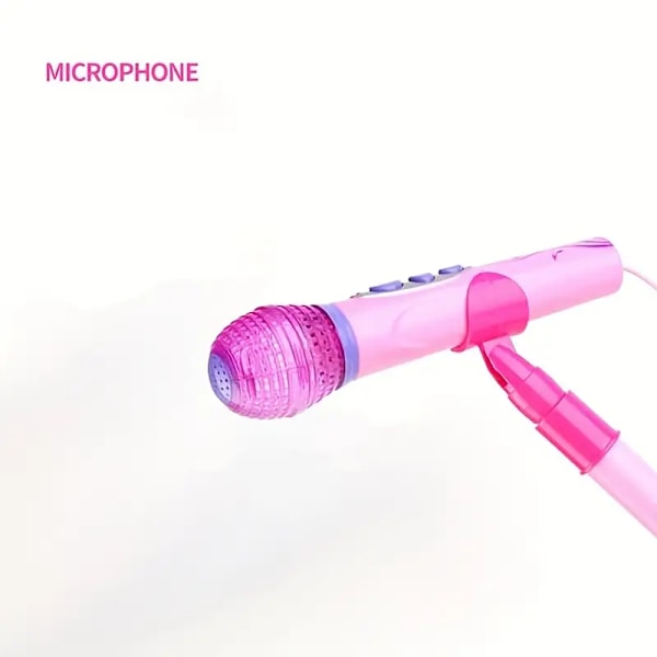 Mikrofon Karaoke Plug-in MP3 Bluetooth Funktion Stativ Mikrofon Børn Musikinstrument Scene Lys Legetøj Studerende Undervisningshjælpemiddel