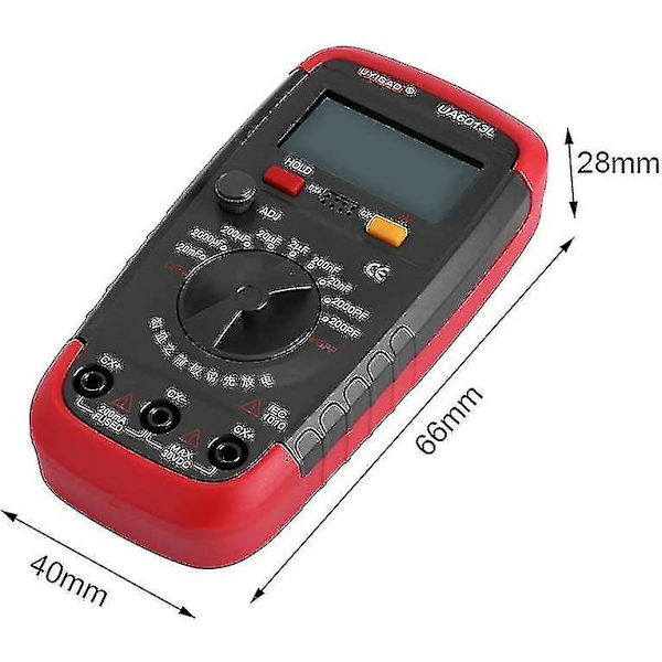 Digital Capacitance Meter, Capacitor Pro Tester 0.1pf - 20000uf Med LCD-baggrundsbelysning Max 1999 Display