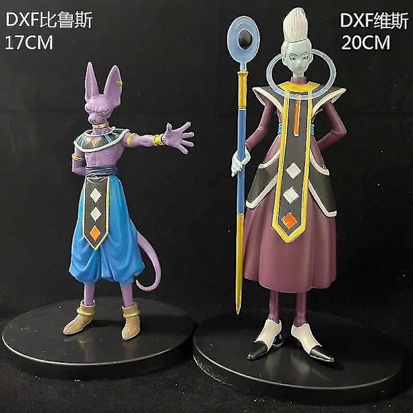 Dragon Ball Whis Beerus Figur Goku Anime Figurer Gods Of Destruction Figur Pvc Statue Model Dukke Samlerlegetøj Børnegave（ingen æske，21cm Whis）