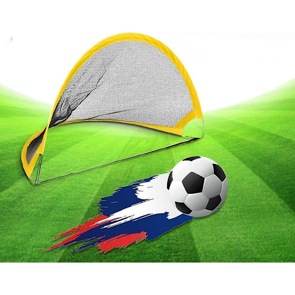 Sammenfoldelig fodboldmål, fodboldlegetøjsmål, bærbar fodboldbur, fodboldmål med minibold til 3+ LO-Ron