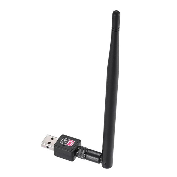 WLAN Adapter WiFi Stick Dual Band Wireless Dongle med antenn Nätverksadapter Nätverkskort för PC Laptop Windows 2.4G 5G USB 2.0 150Mpbs Retoo