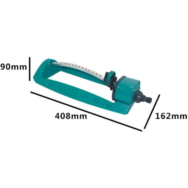 15-håls gräsmattesprinkler, oscillerande bevattningssystem för trädgård, justerbart bevattningssystem för trädgård, vattenspridare för trädgård, gräsmatta, park, gård