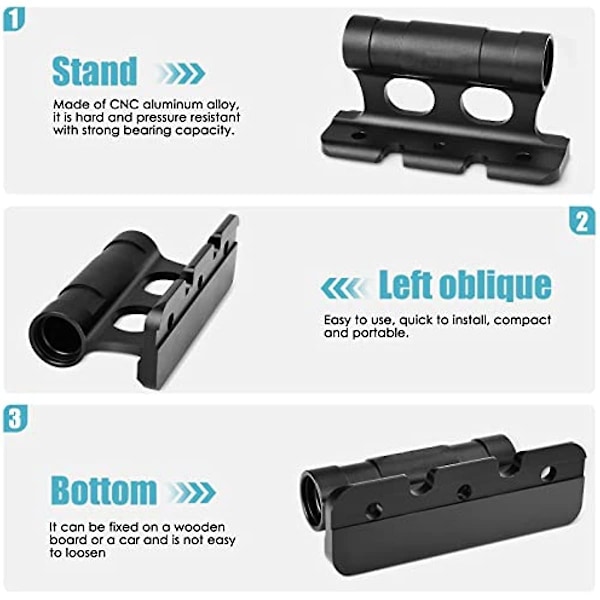 Sykkelgaffelfeste Sykkelgaffelfeste Lastebilblokk Biltakstativholder hurtigkobling gjennom akseltilbehør 4 avtakbare beslag M5x100mm M12x100mm M1