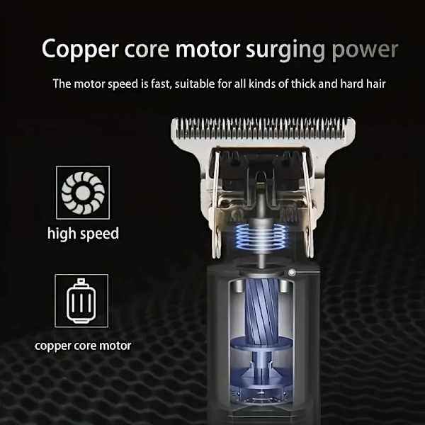 Ammattimainen sähköinen hiustenleikkuri, Contour Trimmer Shaver Grooming Kit, LED-näyttö, matala meluohjauskampoilla, johdoton parranleikkuri