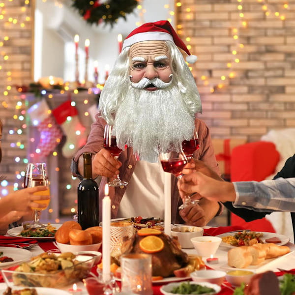Jultomtemask - Karnevalsmask för Jultomten
