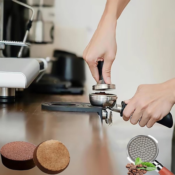 53,3 mm Espresso Puck-nett - Matvarekvalitet 316 Rustfritt Stål Espresso Filter - 0,8 mm Tykkelse - Gjenbrukbar Espresso Filternett
