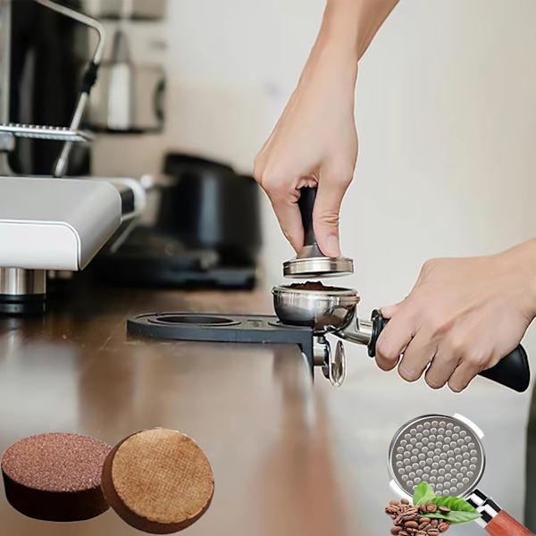 53,3 mm Espressopuikun Suodatin - Elintarvikelaatuinen 316 Ruostumaton Teräs - 0,8 mm Paksuus - Uusiokäyttöinen Espressosuodatinverkko