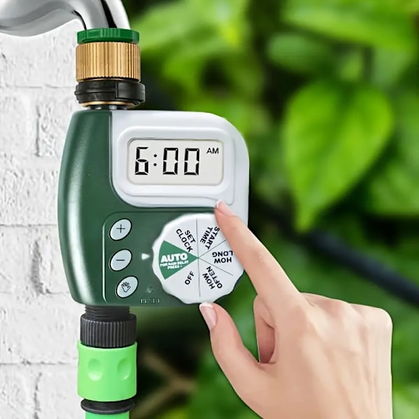 Automatisk trädgårdsbevattningstimer, digital bevattningsmaskin, smart utomhusbevattningstimer
